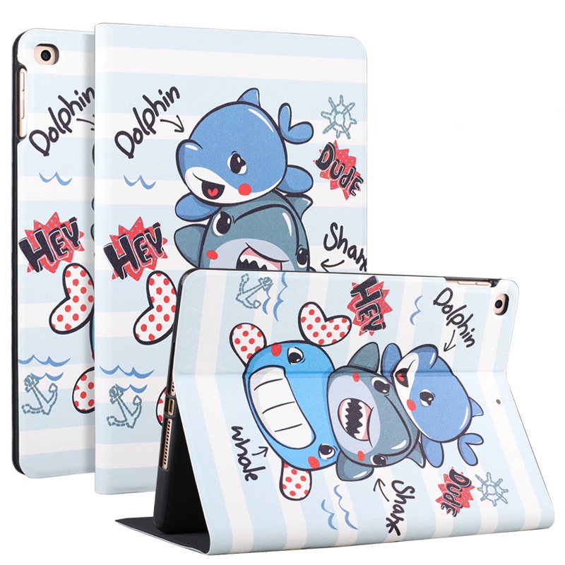 Bao Da Cover Dành Cho Ipad Gen 9 8 7 10.2 Inch 2021 Hỗ Trợ Smart cover Hoa Văn Dễ Thương