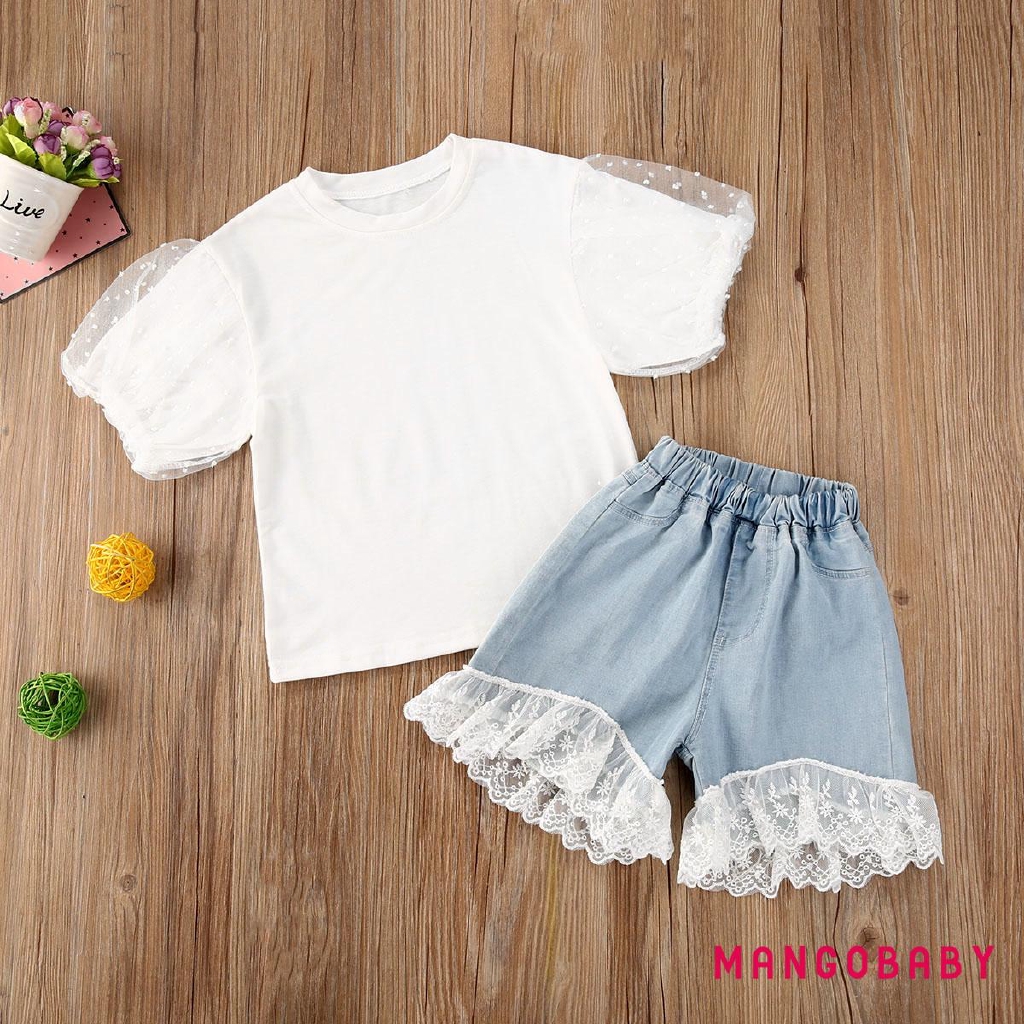 Set Quần Áo Mùa Hè Xinh Xắn Dành Cho Bé Gái