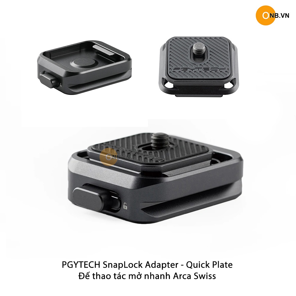 PGYTECH SnapLock Plate Adapter - Đế thao tác mở nhanh Quick Plate