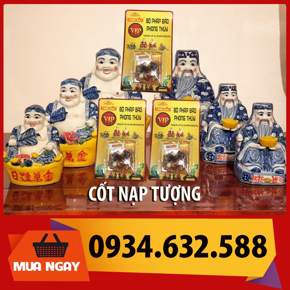 CỐT ĐẶT VÀO TƯỢNG THỜ Thần Tài Thổ Địa PHÁP BẢO [ Tro nếp ] Cốt thất bảo