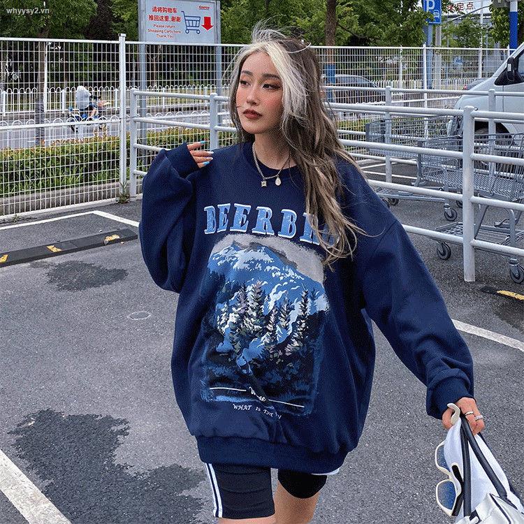 Áo len nữ dài tay cổ tròn thời trang Hàn 2021 | BigBuy360 - bigbuy360.vn