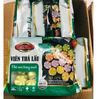 Viên Thả Lẩu Bánh Bao Nhân Phô Mai Trứng Muối