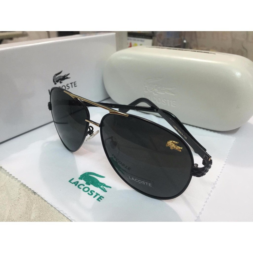 [P5005] Mắt kính chính hãng logo cá sấu Lacoste + Full phụ kiện WQ40