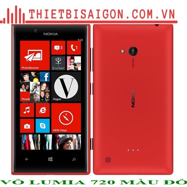 VỎ SAU LUMIA 720 MÀU ĐỎ