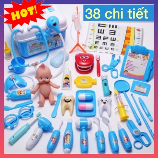 [SIÊU HOT] Bộ Đồ chơi Bác sĩ 38 chi tiết- Đồ chơi Nhập vai Bác sĩ