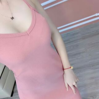 đầm 2 dây ôm body