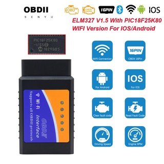 Thiết bị chẩn đoán Obd2 Elm 327 V1.5 Wi-Fi Pic18F25K80 Elm327 V1.5 Wifi Odb2 cho Android/ Ios Obd 2