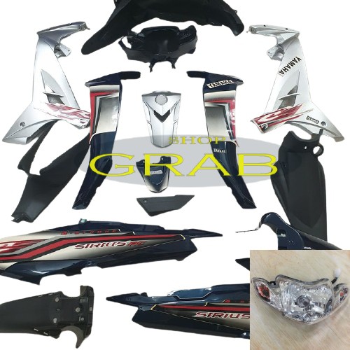 Bộ nhưa Màu Xanh Nhớt cho xe SIRIUS đời 2005 đến 2018 - Dàn áo xe máy Sirius - SPG-DGsi-xanhnhớt