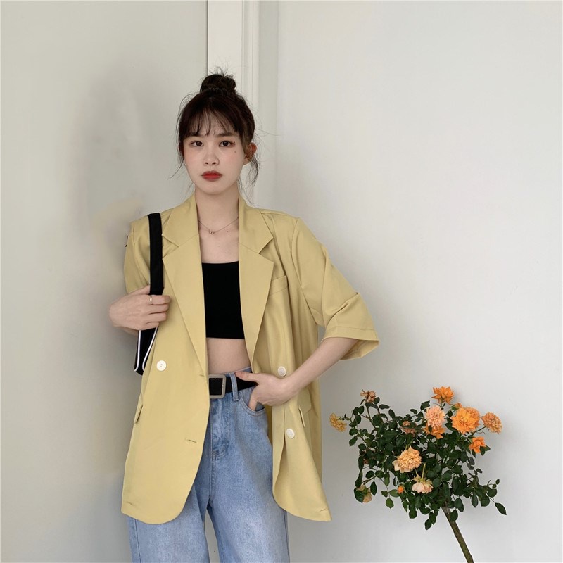 Blazer ngắn tay 4 cúc | BigBuy360 - bigbuy360.vn