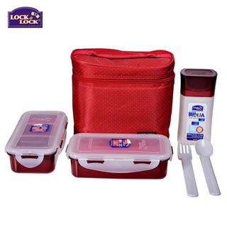 Bộ hộp cơm Lock&Lock HPL758DR màu đỏ