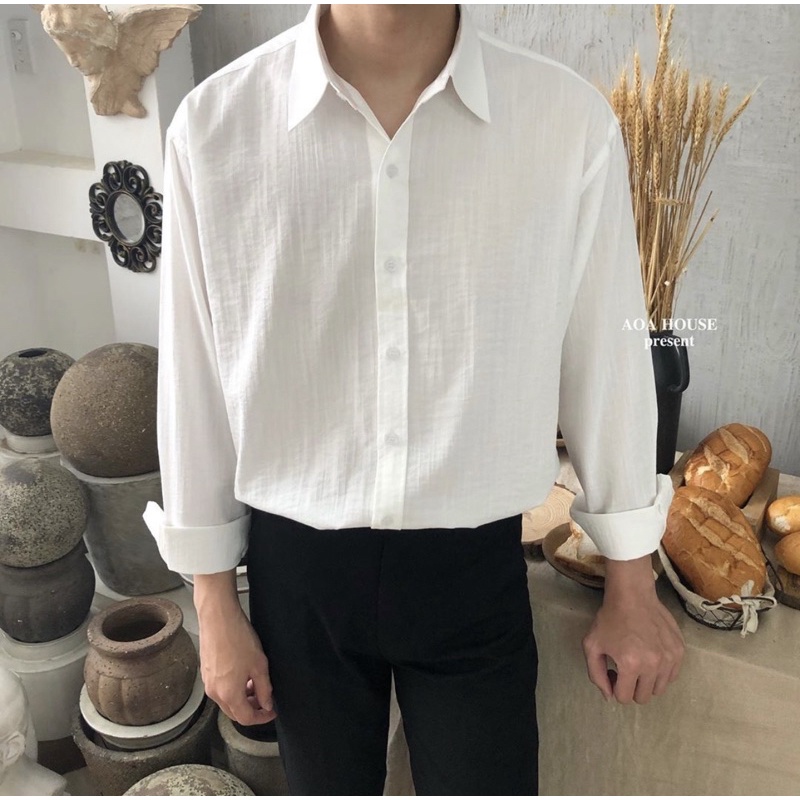 ÁO SƠ MI nam nữ vải linen / AOA HOUSE