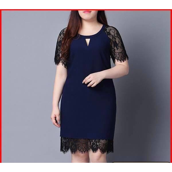 [DEAL SỐC 149K] Xả Đầm suông phối ren VNXK