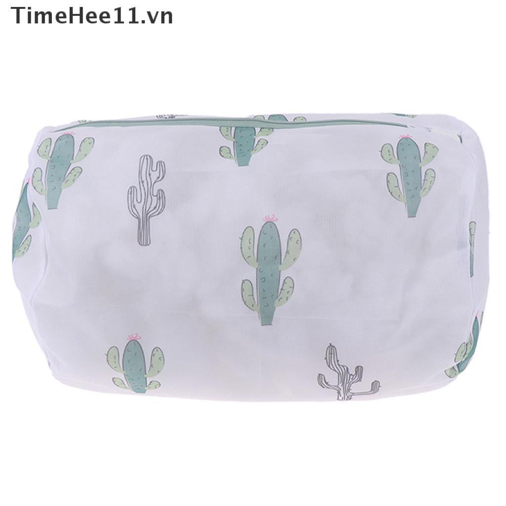 Set 11 Túi Lưới Giặt Đồ Lót In Hình Xương Rồng Bằng Polyester