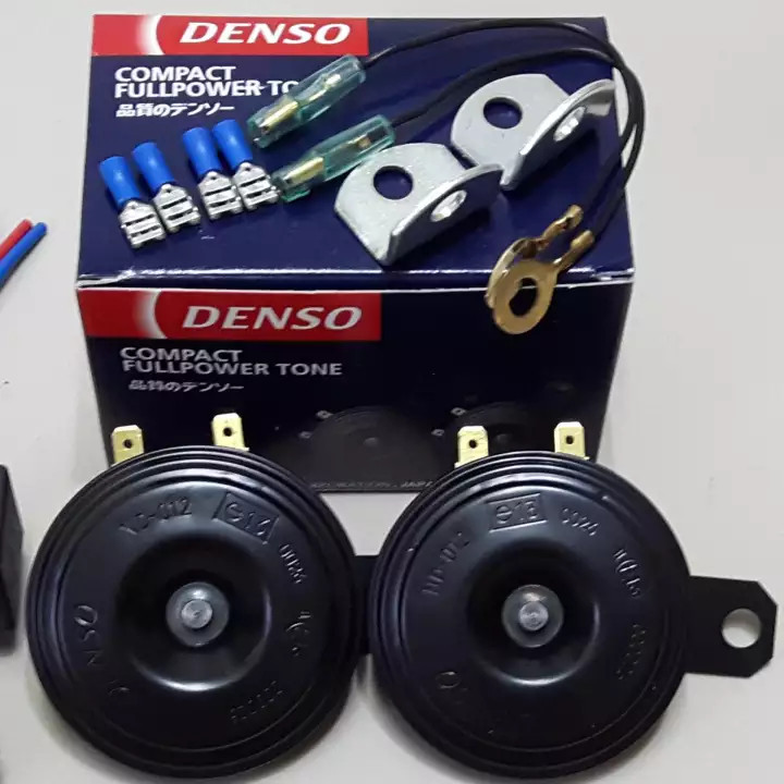 BH 12 tháng - Cặp Kèn Còi Denso kèn dĩa 12v + Tặng 4 Jack cắm kèn loại tốt - Kèn Camry , kèn Innova 