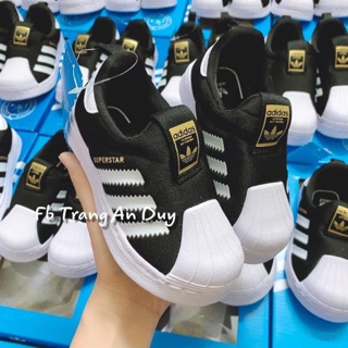 Giày 3 sọc đen cho bé