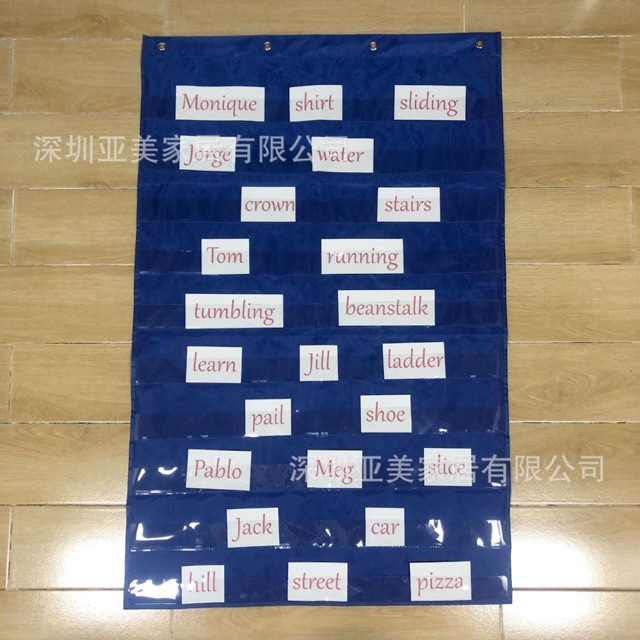 Bảng Cài Thẻ Pocket Chart  (sz 70*110cm 10 tầng) ✅ đồ dùng giáo cụ dạy học