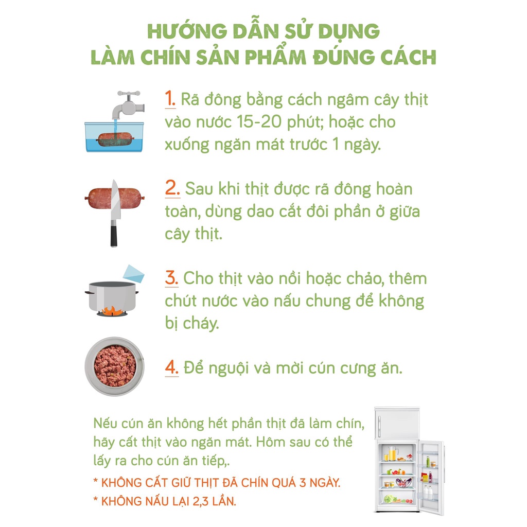 Hi Raw thức ăn tươi cho chó - thịt xay cho chó | phinthecat