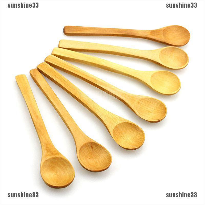 Set 6 muỗng gỗ tre sử dụng trong ăn uống