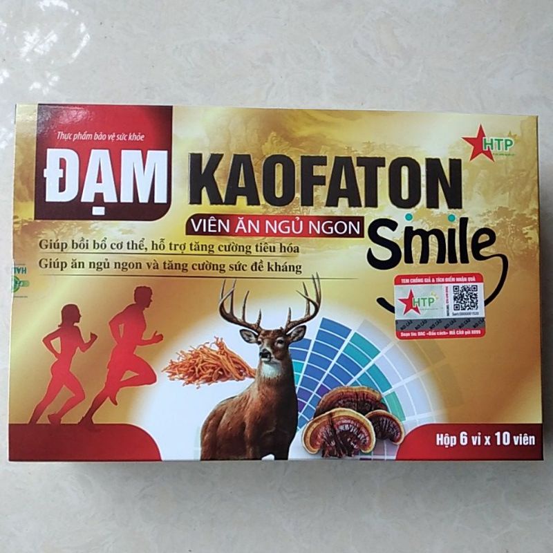 ĐẠM KAOFATON SMILE - Viên ăn ngủ ngon - bồi bổ cơ thể, nâng cao đề kháng hộp 60 viên