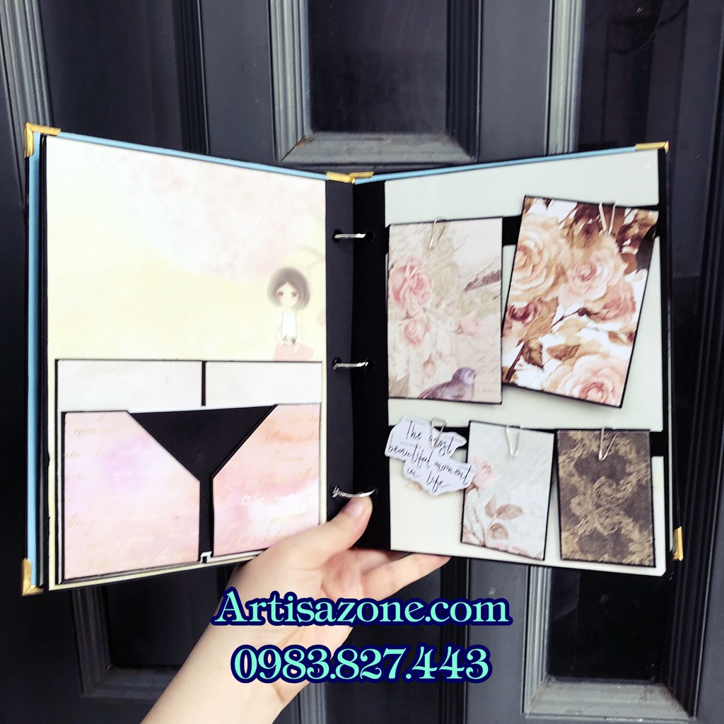 Album dán ảnh - Scrapbook handmade (Từng mẫu sản phẩm được mô tả bên dưới bài viết)