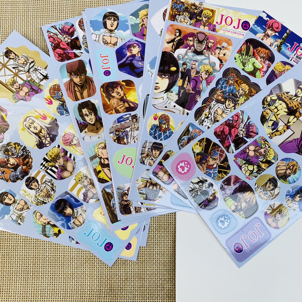 Ảnh dán sticker lẻ tấm VẾT CẮN NGỌT NGÀO 19 DAYS PUBG NGỤY TRANG HỌC TRA JOJO'S BIAZARRE ADVENTURE anime chibi dễ thương