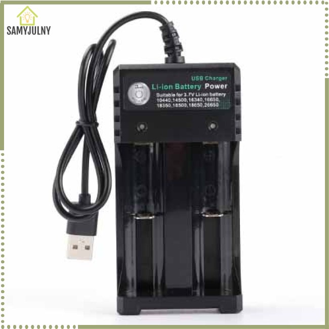 Cục Sạc Pin Li-ion 18650 18350 16340 14500 Cổng USB Famyjuny 3.7V