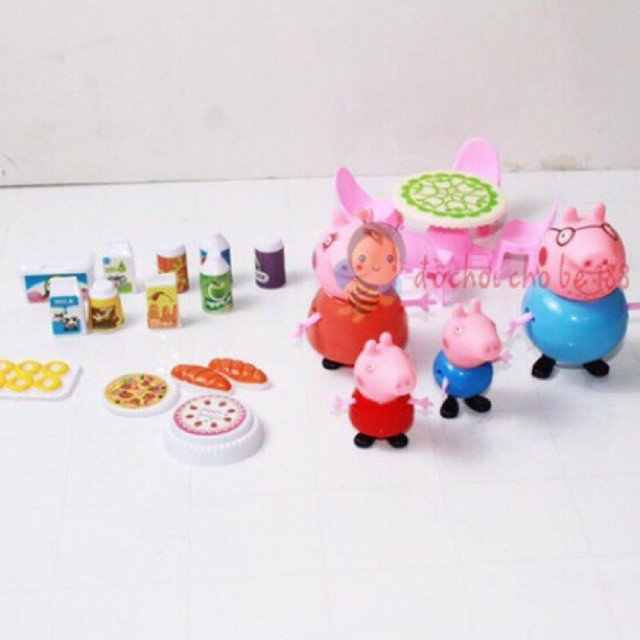 Hộp đồ chơi gia đình heo peppa picnic