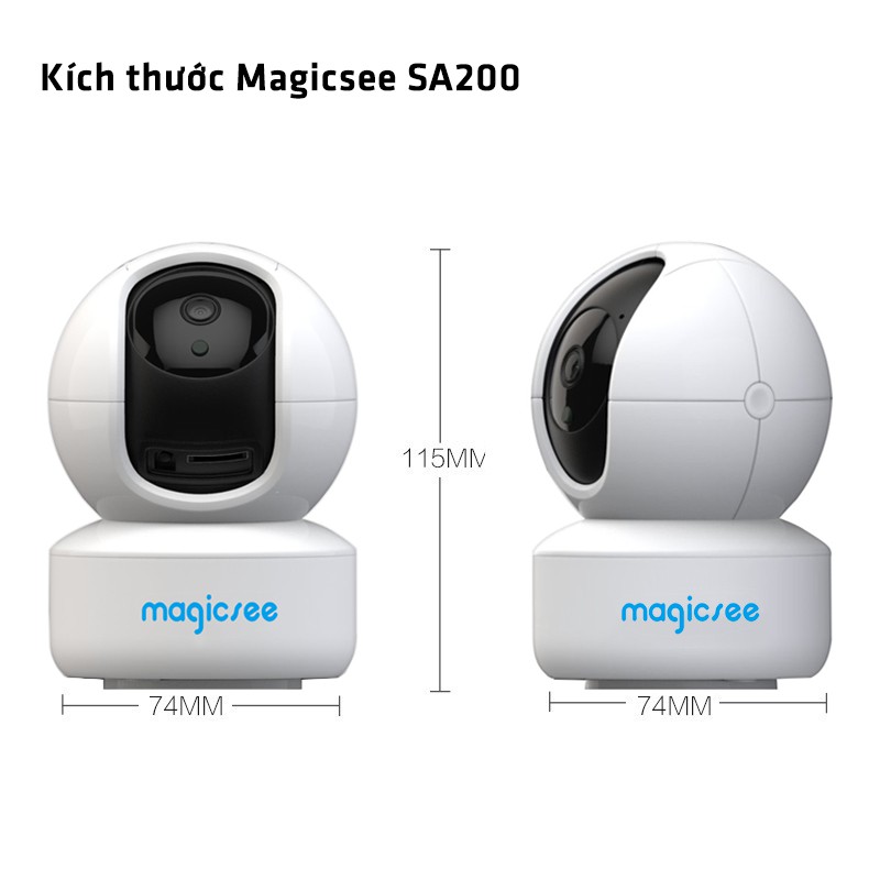 [Mã SKAMPUSHA7 giảm 8% đơn 250k]Camera giám sát không dây wifi Magicsee SA300 Cmos 3.0 - Độ phân giải 2K | BigBuy360 - bigbuy360.vn