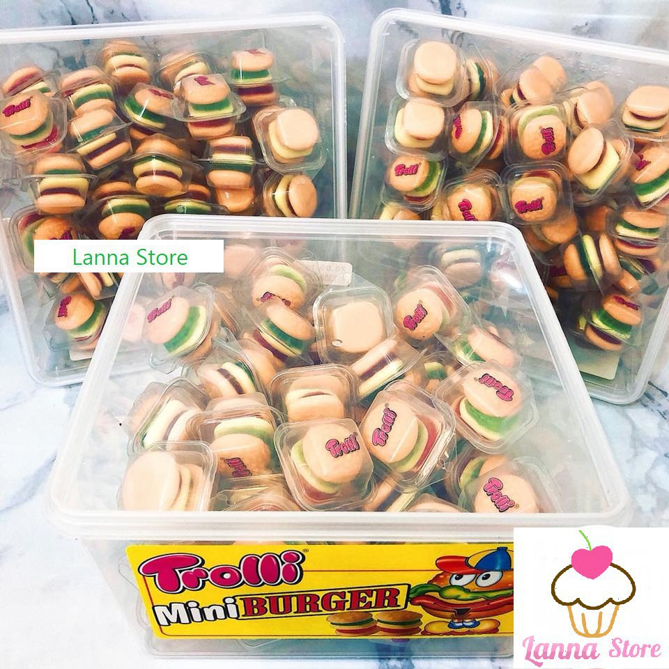 ( KIBO ) Kẹo dẻo hamburger Trolli - Mỹ 🇺🇸.