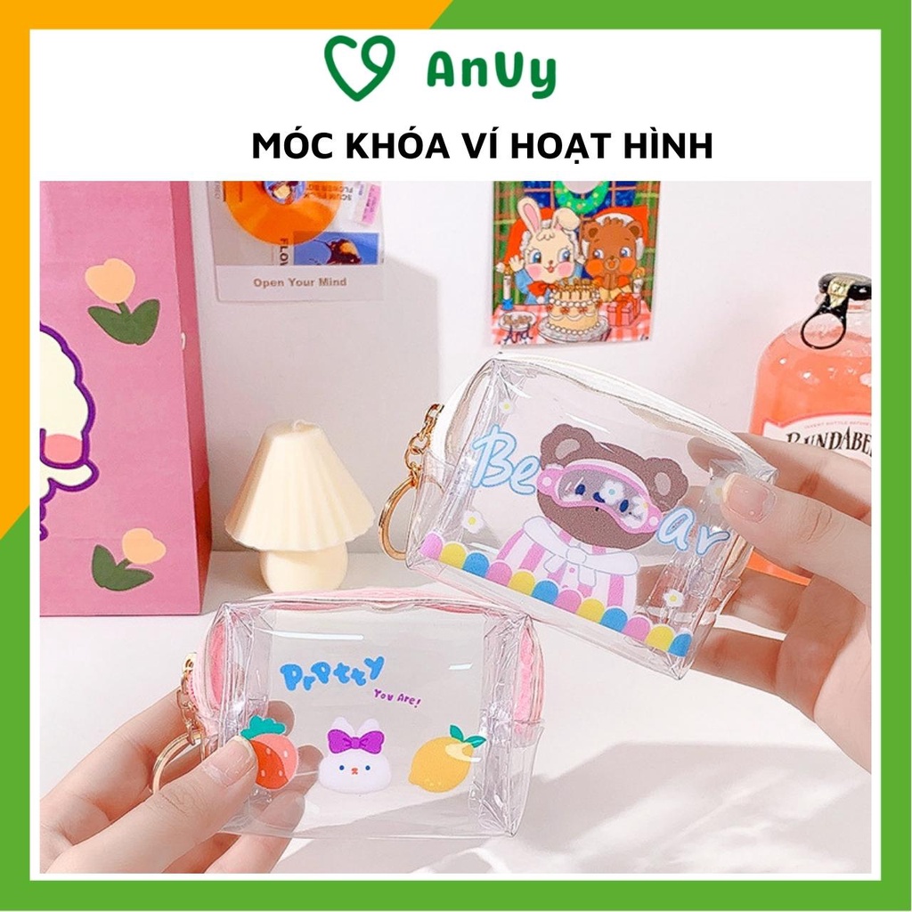 Móc khóa ví mini kute in hình thỏ gấu treo balo móc chìa khóa cực đáng yêu, quà tặng, quà lưu niệm Kho album ảnh AnVy