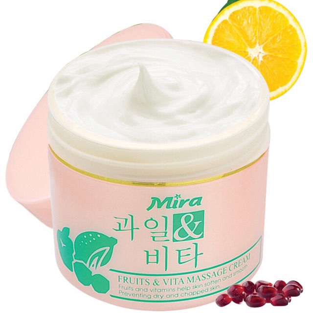 Kem Massage Mira Hồng Fruits & Vita Cleansing Cream (300ml)