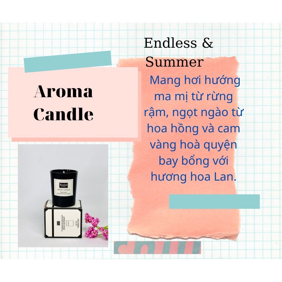 Nến Thơm cao cấp Aroma Candle thư giãn không khói - Hàng nhập khẩu công nghệ Úc