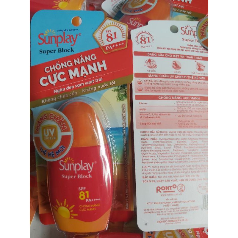 (30g)-Sữa Chống nắng Sunplay SPF81 cực mạnh PA++++