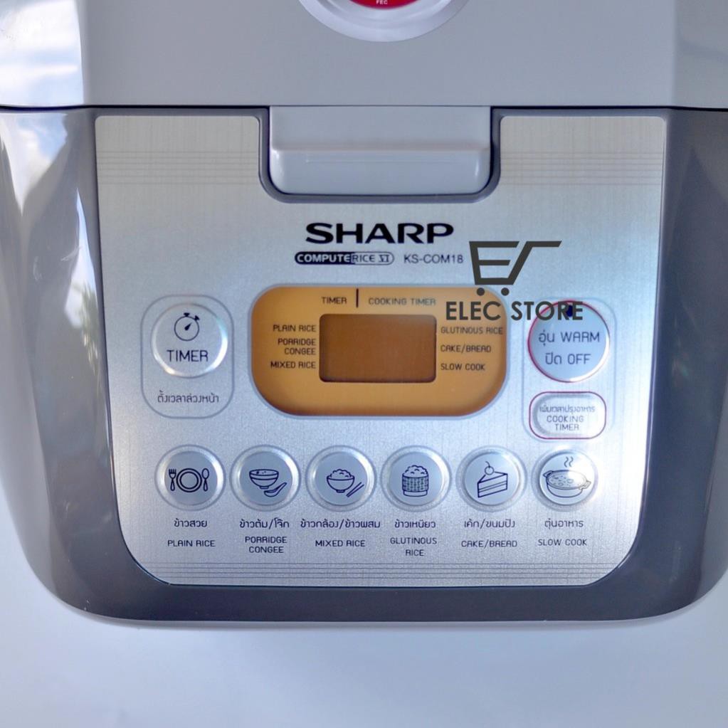 Nồi cơm điên tử SHARP 1.8 Lít KS-COM18 Thái Lan