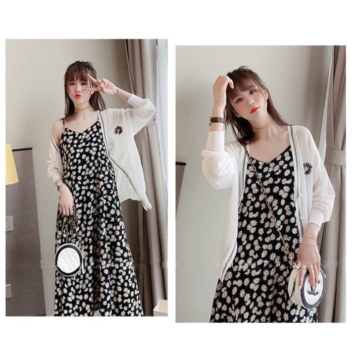 Đầm 2 Dây Nữ 🦋 Váy 2 Dây Hoa giống cái Vintage 🦋 | BigBuy360 - bigbuy360.vn