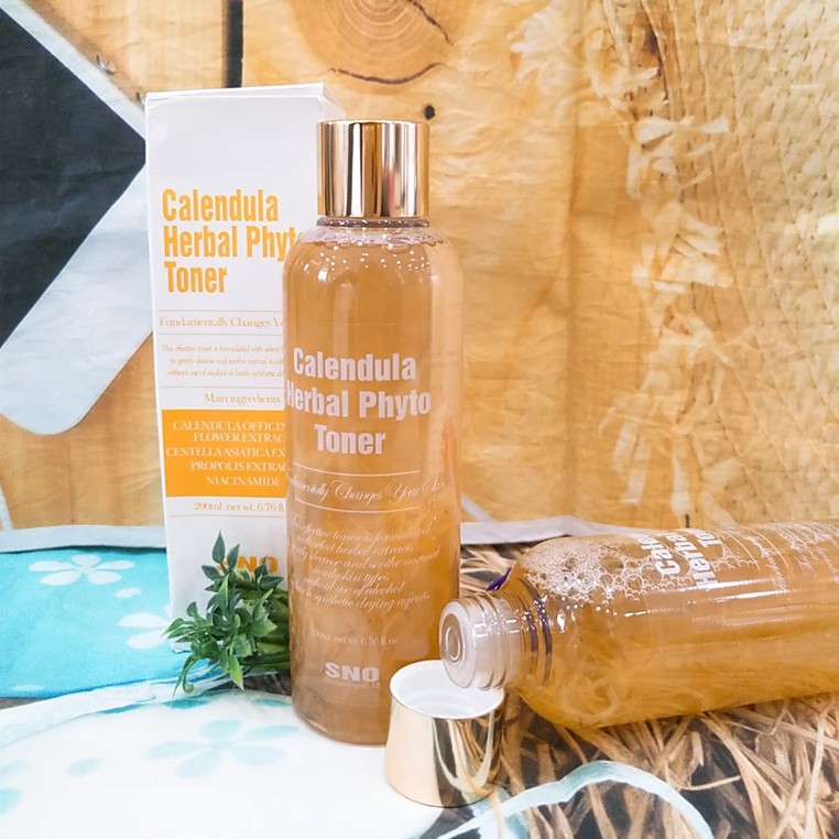 Toner Hoa Cúc SNO Calendula Herbal Phyto Hàn Quốc 200ml