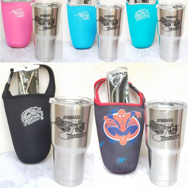 Combo ly giữ nhiệt người Nhện_Spiderman