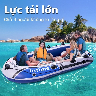 Thuyền hơi thuyền phao xuồng bơm hơi thuyền câu cá INTIME chứa 3-4 người chắc chắn