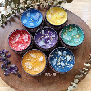 Nến 7 luân xa hũ thiếc