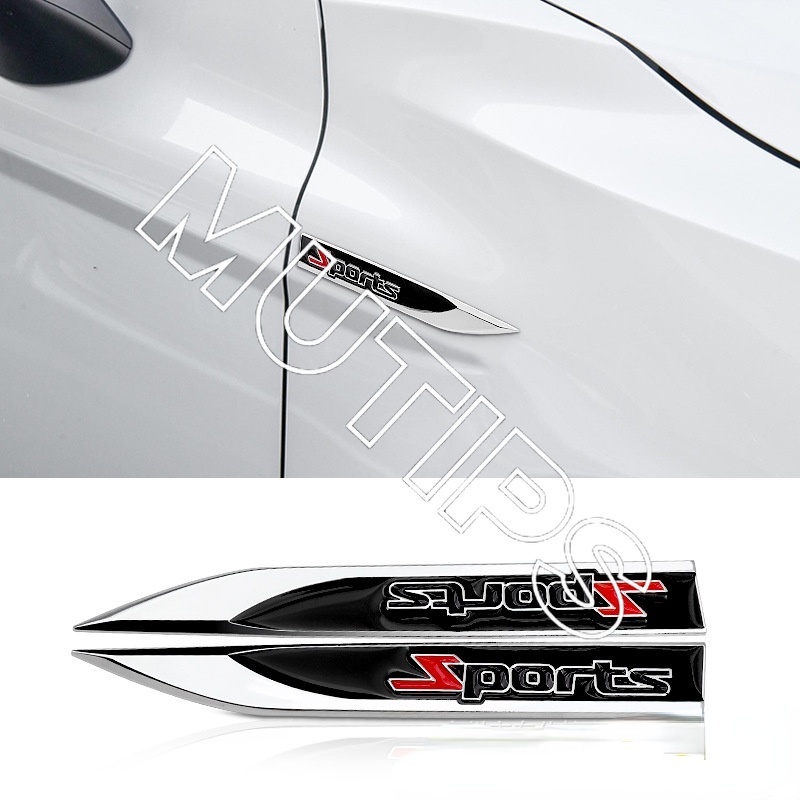 FENDER Set 2 Phụ Kiện Trang Trí 3D Bằng Kim Loại Cho Xe Hơi Toyota Honda Mitsubishi KIA Ford Hyundai Nissan BMW