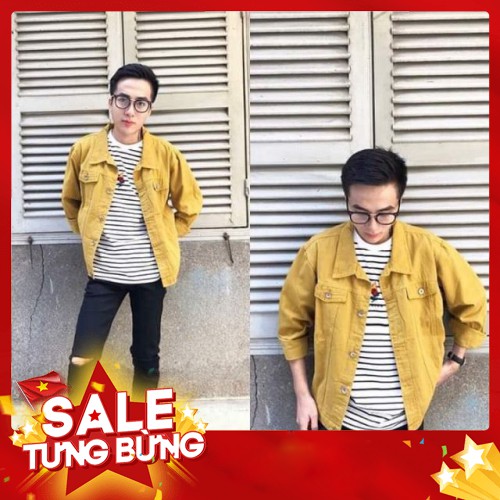 -HÀNG NHẬP KHẨU Áo Khoác Kaki Jean Cao Cấp Nam Nữ Đẹp Thời Trang🌟FREESHIP+QUÀ TẶNG🌟Áo Khoác Kaki Nam Nữ Đa Năng Màu Đe