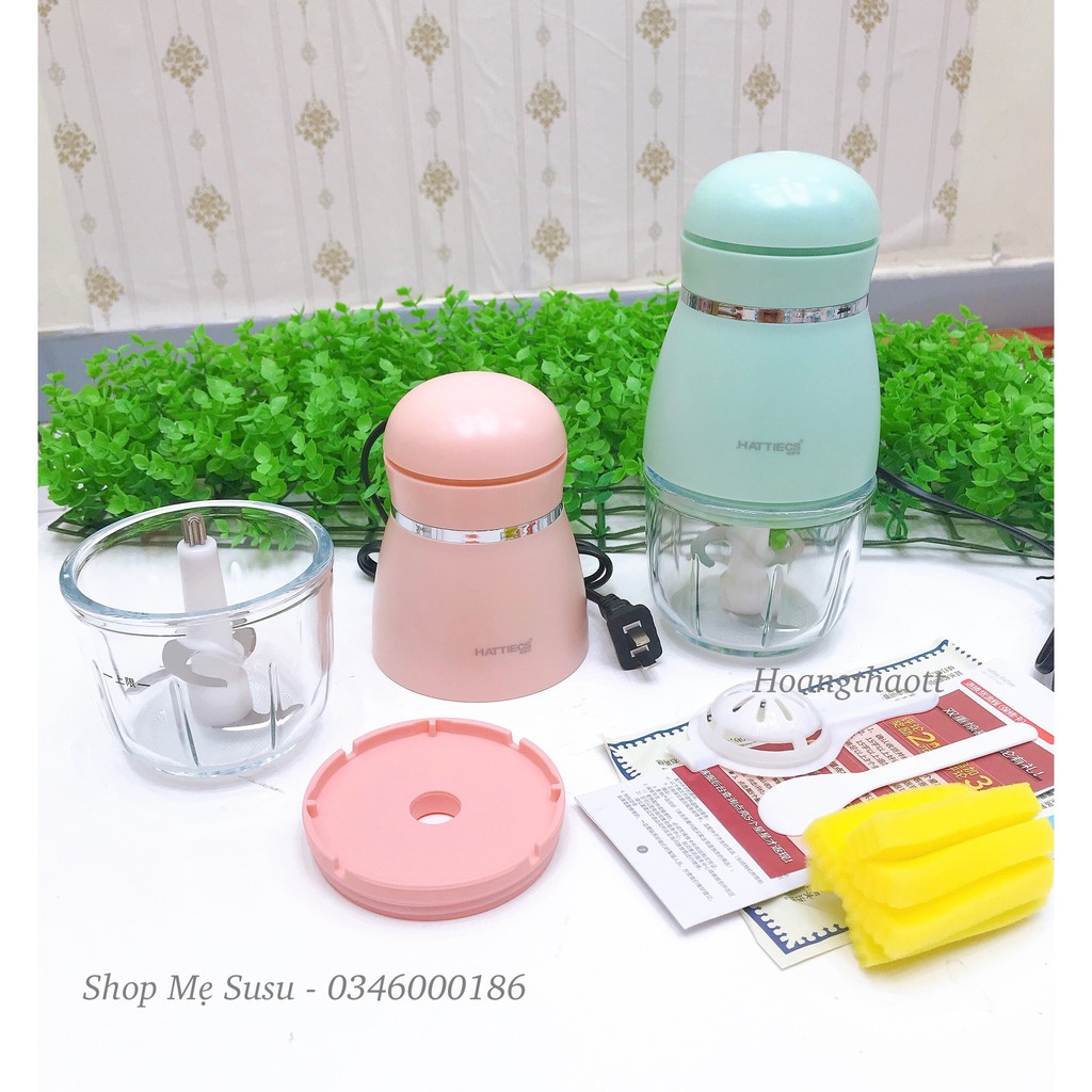 Máy xay mini Hatiecs chính hãng cho bé ăn dặm