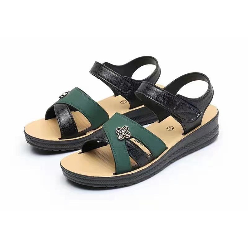 Dép quai hậu sandal nữ đi học đi chơi đi mưa chất liệu cao su siêu êm chân