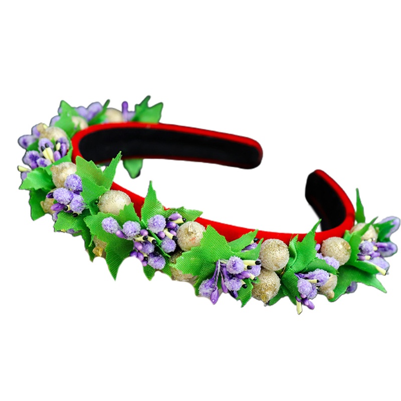 Băng Đô Cài Tóc Hình Vương Miện Họa Tiết Giáng Sinh Ngọt Ngào Cho Nữ