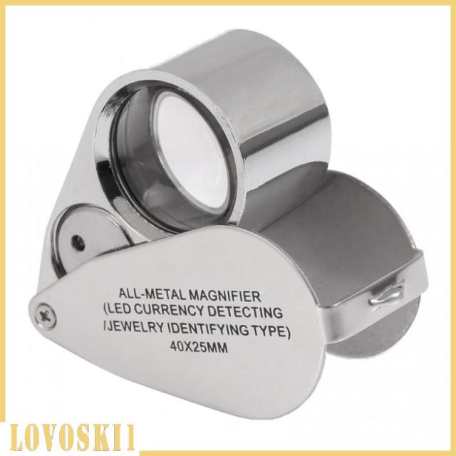 Kính Lúp Mini 40X - 25mm Lovoski1 Có Đèn LED Tiện Dụng