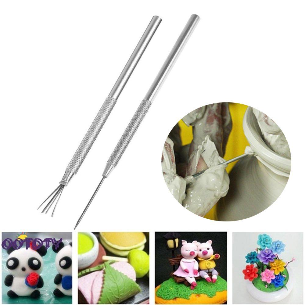 JONYE Bộ 2 Cây Kim Tạo Hình Cho Vật Liệu Gốm Polymer