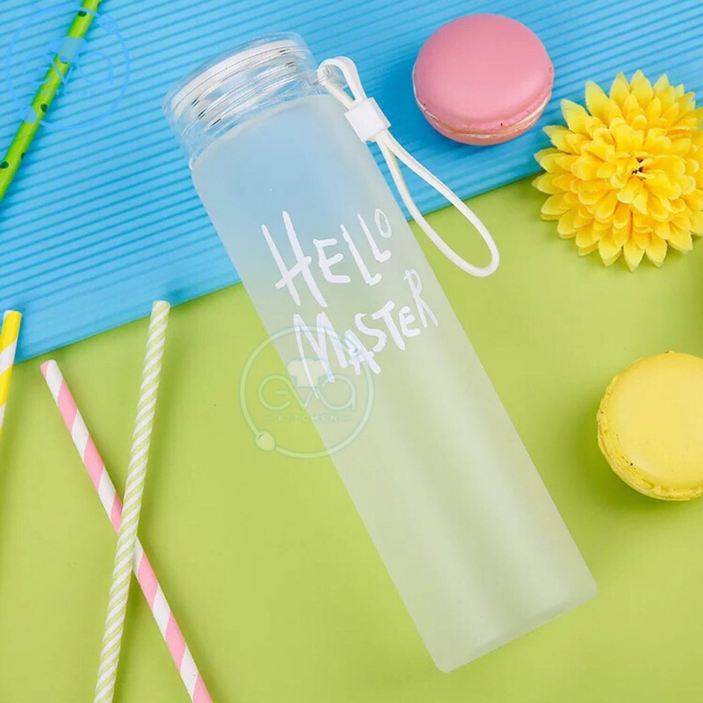 Bình Nước Thủy Tinh Hello Master 480ML