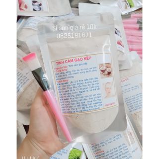 Lẻ 1 gói bột tinh cám gạo nếp nguyên chất ( tặng kèm 1 cây cọ )