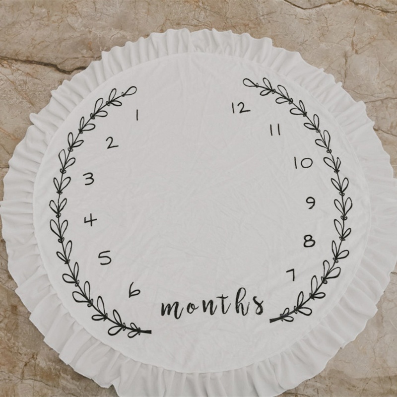 Tấm Thảm Trải Sàn Hình Tròn Đường Kính 100cm Chất Liệu Cotton + Flannel Mềm Mại Tiện Dụng Cho Bé