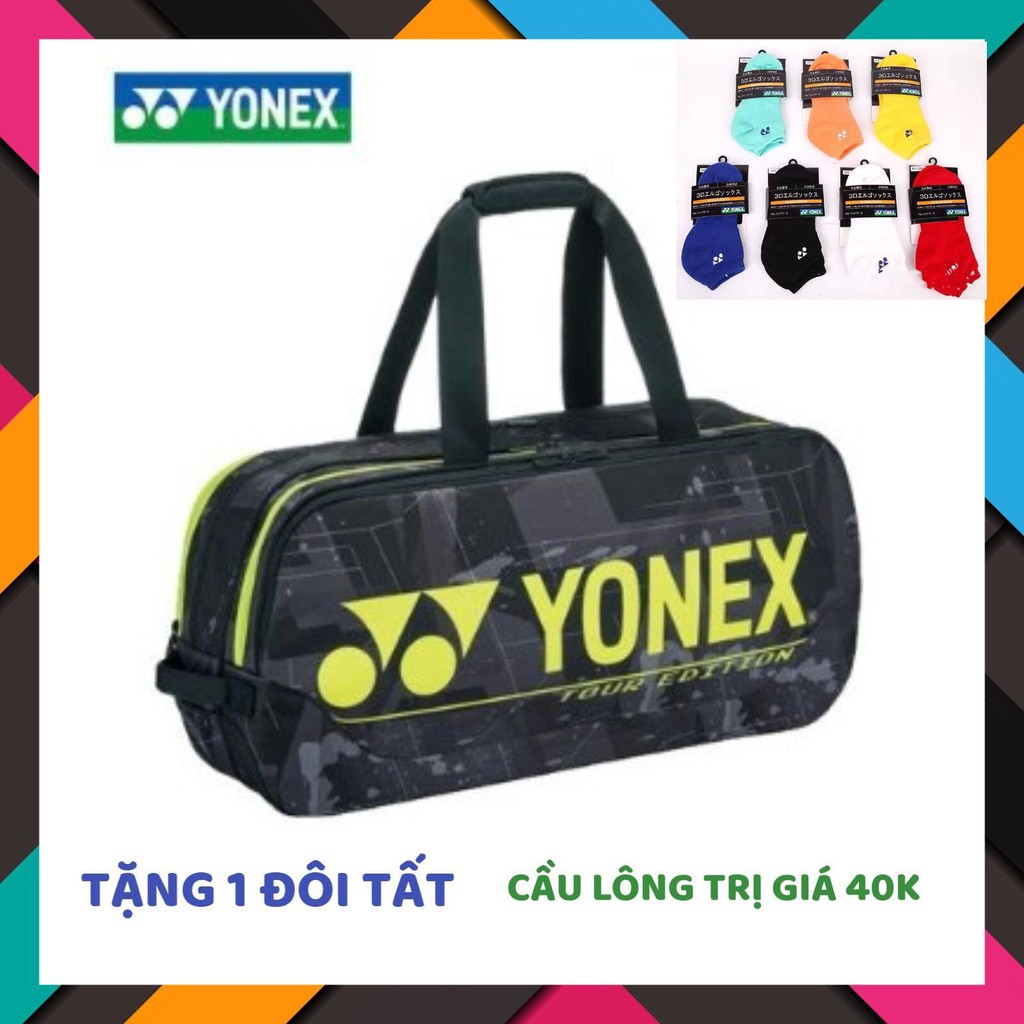 Túi cầu lông yonex BA92031wex ghi vàng 2021 - Bạn đồng hành hoàn hảo nhất với Astrox 88D PRO - 88S PRO !